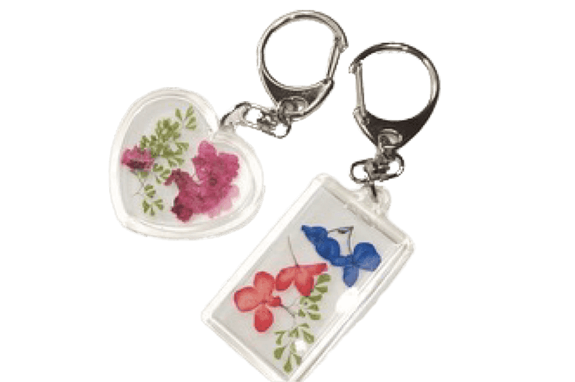 「つつじ」キーホルダー作り